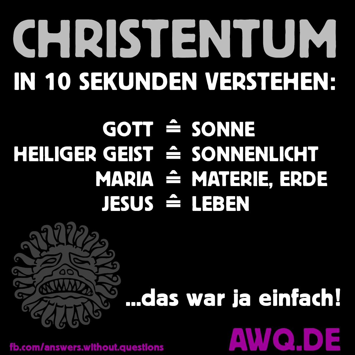 Christentum in 10 Sekunden verstehen