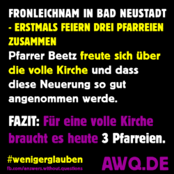 Fronleichnam 2017: Mit wenig zufrieden