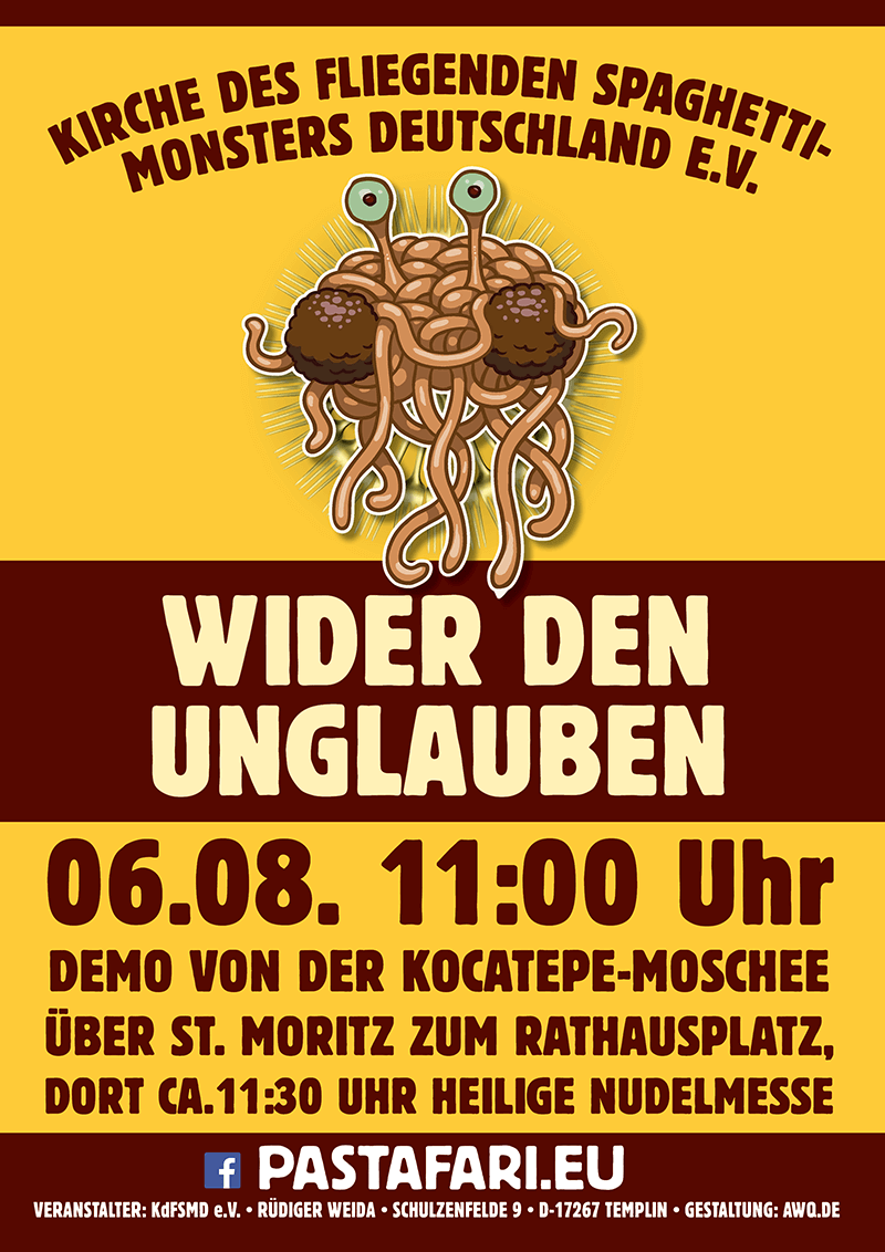 Demonstration Wider den Unglauben