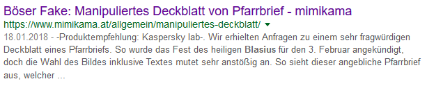 Falsche Falschmeldung