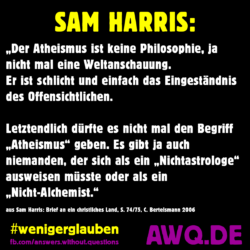 Sam Harris (3): Atheismus ist das Eingeständnis des Offensichtlichen