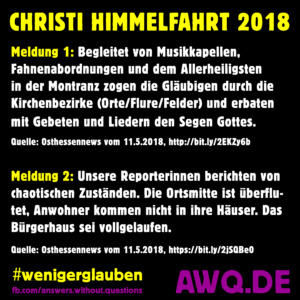 Christi Himmelfahrt 2018