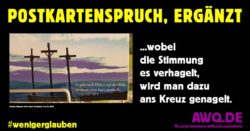 Postkartenspruch, ergänzt