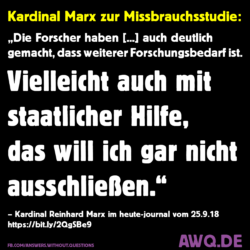 Kardinal Marx: „Vielleicht auch mit staatlicher Hilfe“