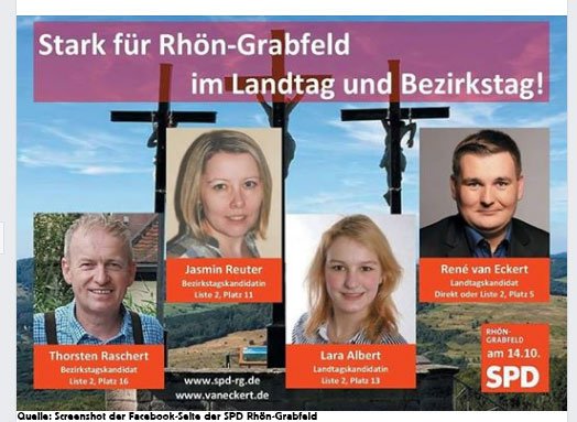 Quelle: Screenshot der Facebook-Seite der SPD Rhön-Grabfeld
