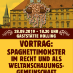 Kirche des Fliegenden Spaghettimonsters: Einladung zum Vortrag in Osnabrück