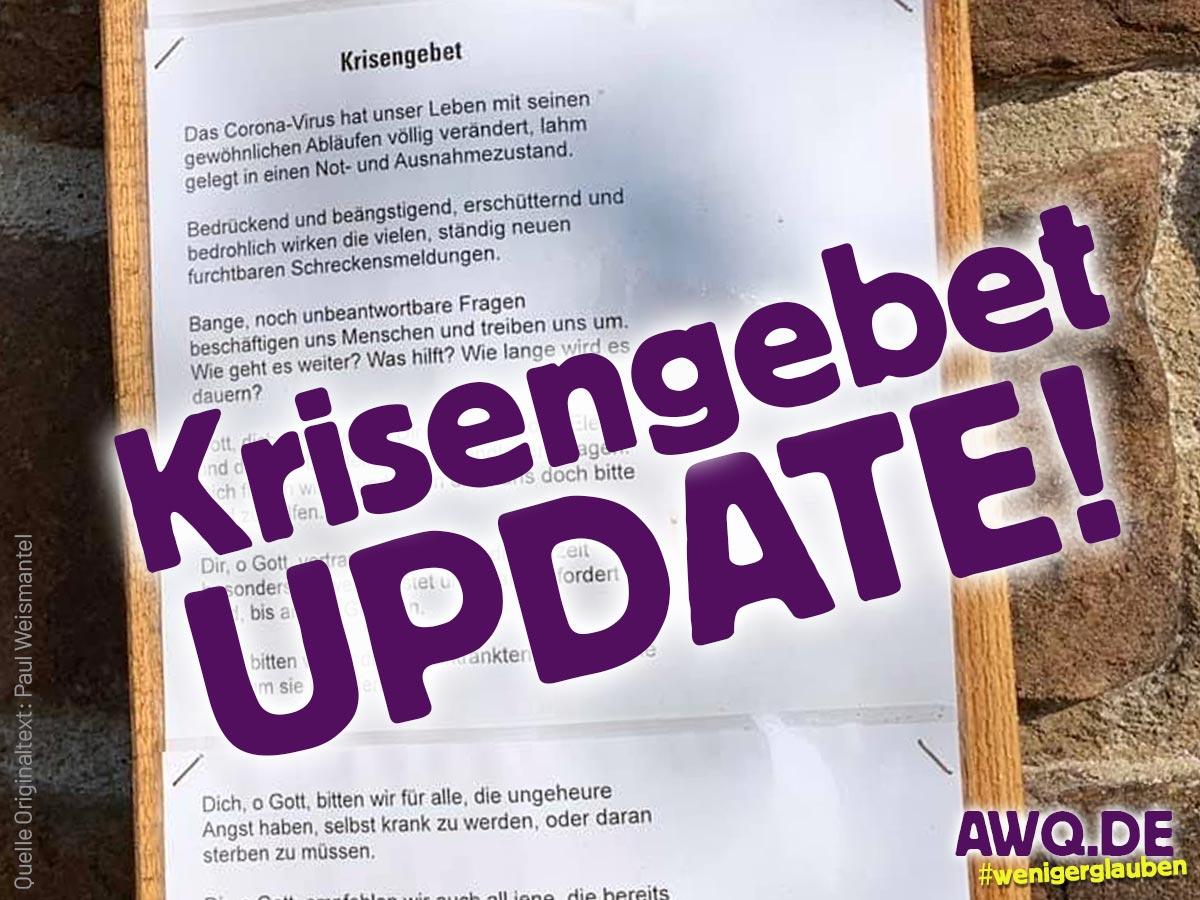 Krisengebet - Update