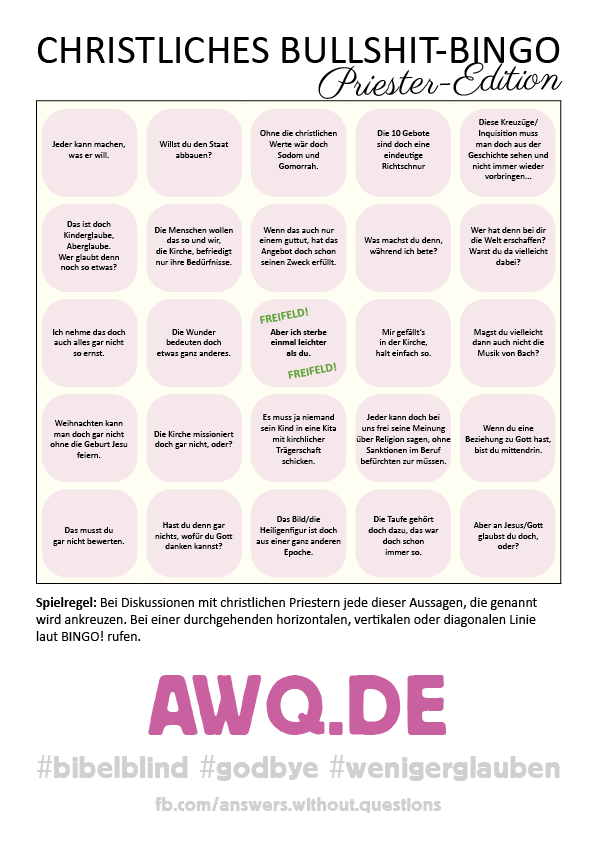 Christliches-Bullshit-Bingo-Priester-Edition