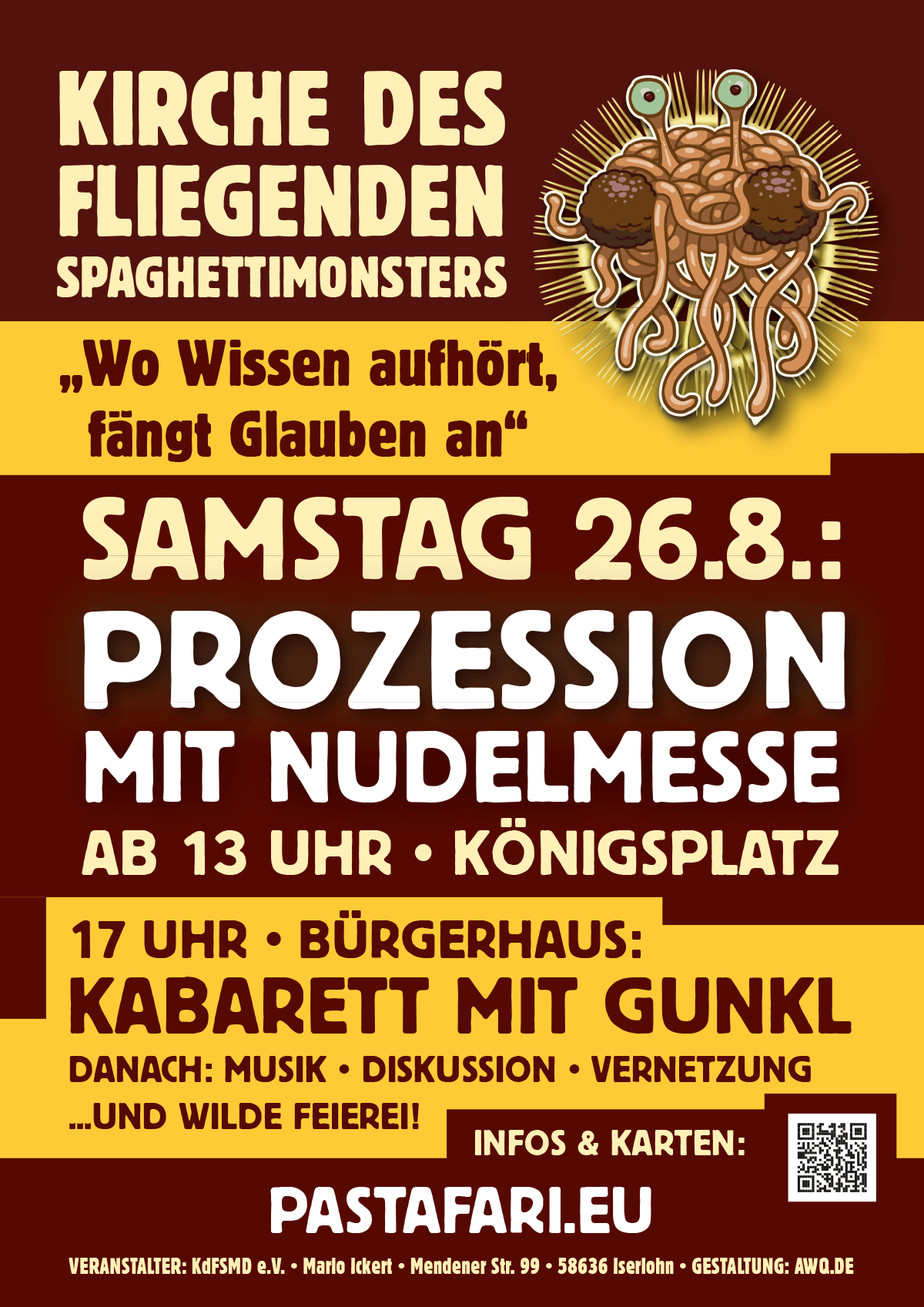 Am 26.8.23 laden die Pastafri zur diesjährigen Piratenfeier nach Kassel ein.